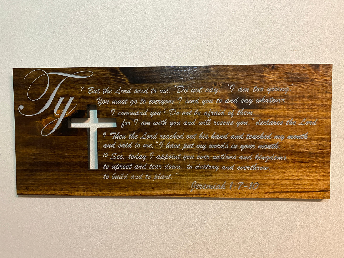 Custom Bible verse sign