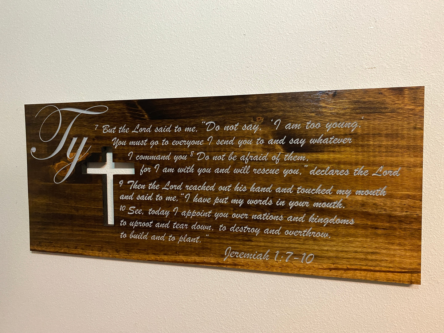 Custom Bible verse sign