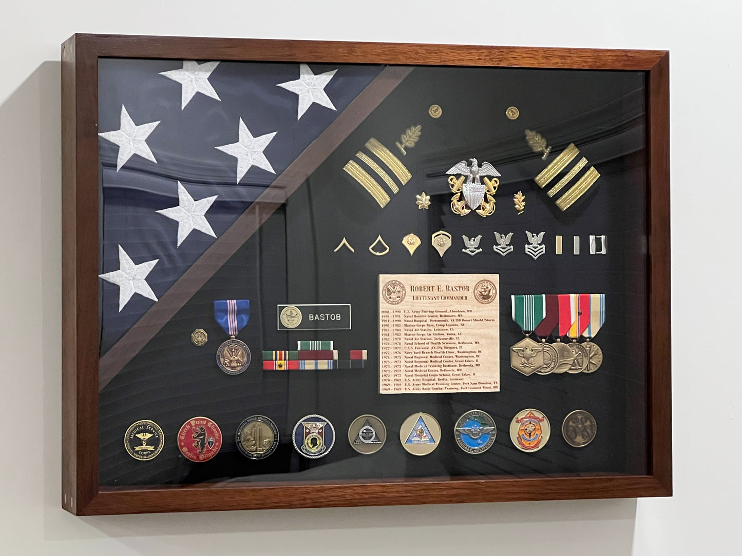 18x24 single flag shadow box