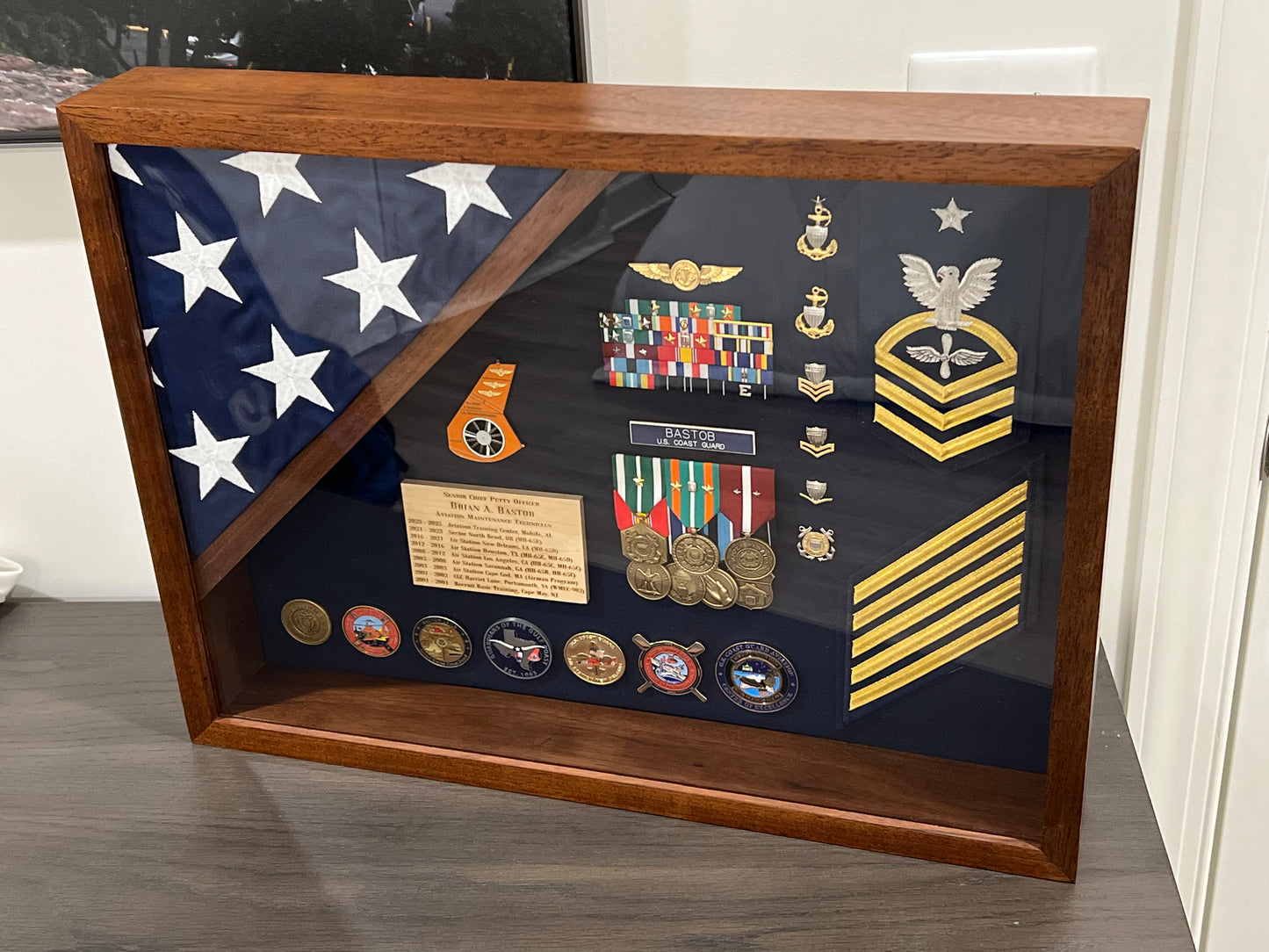 18x24 single flag shadow box