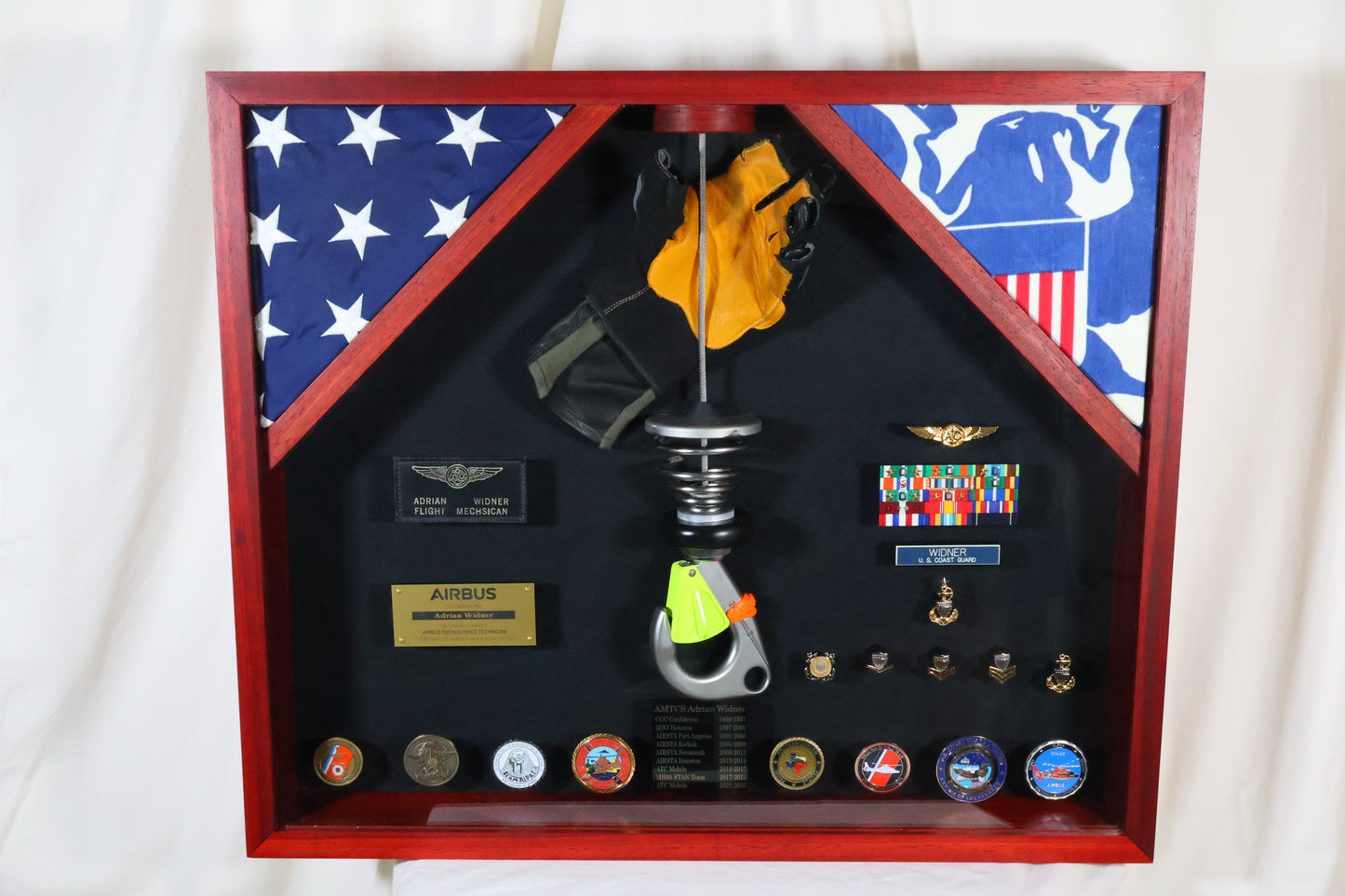 Custom designed Military shadow box