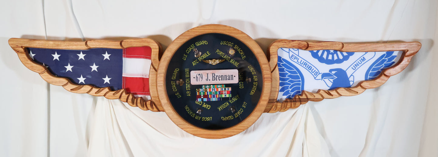 Custom designed Military shadow box