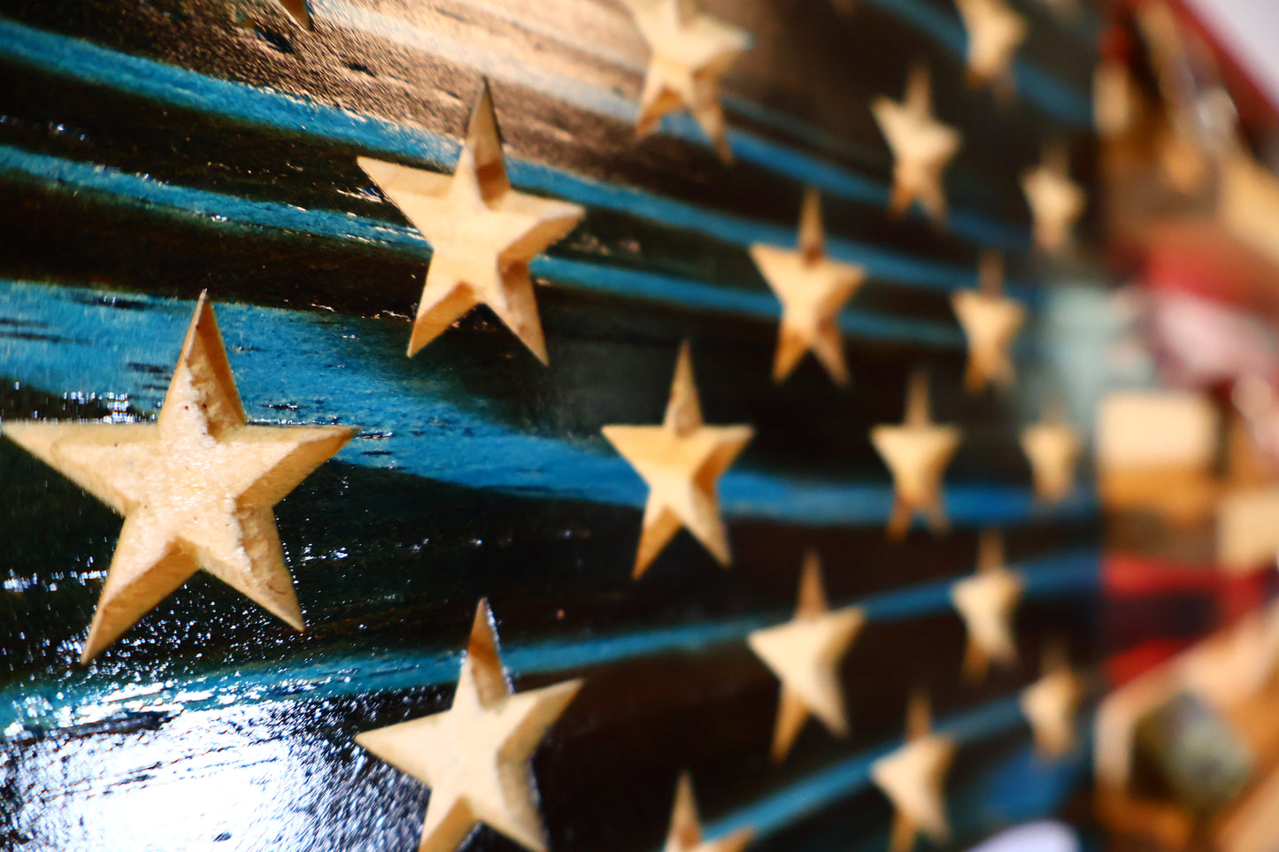 American Flag Coin Display Large