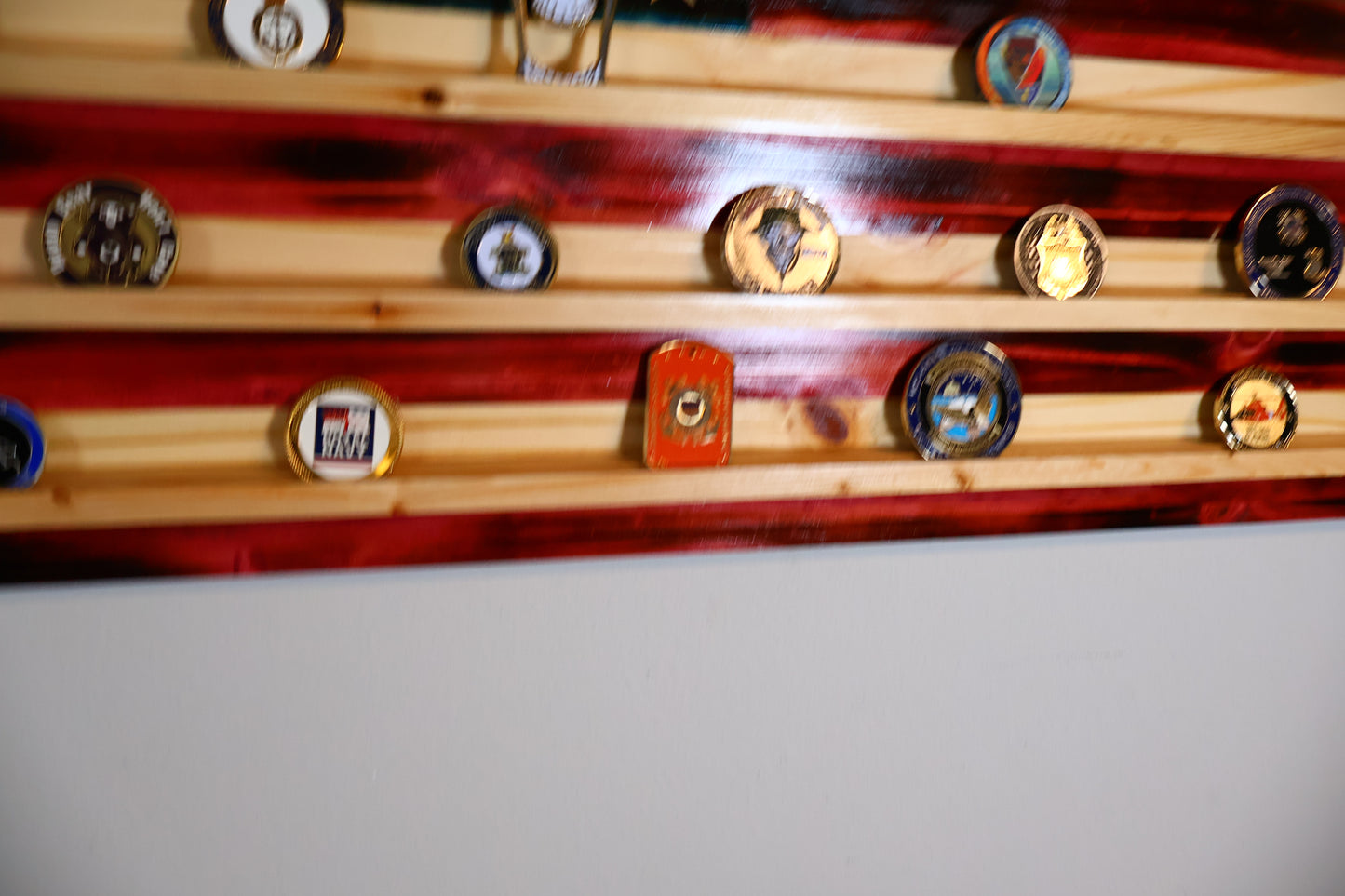 American Flag Coin Display Large