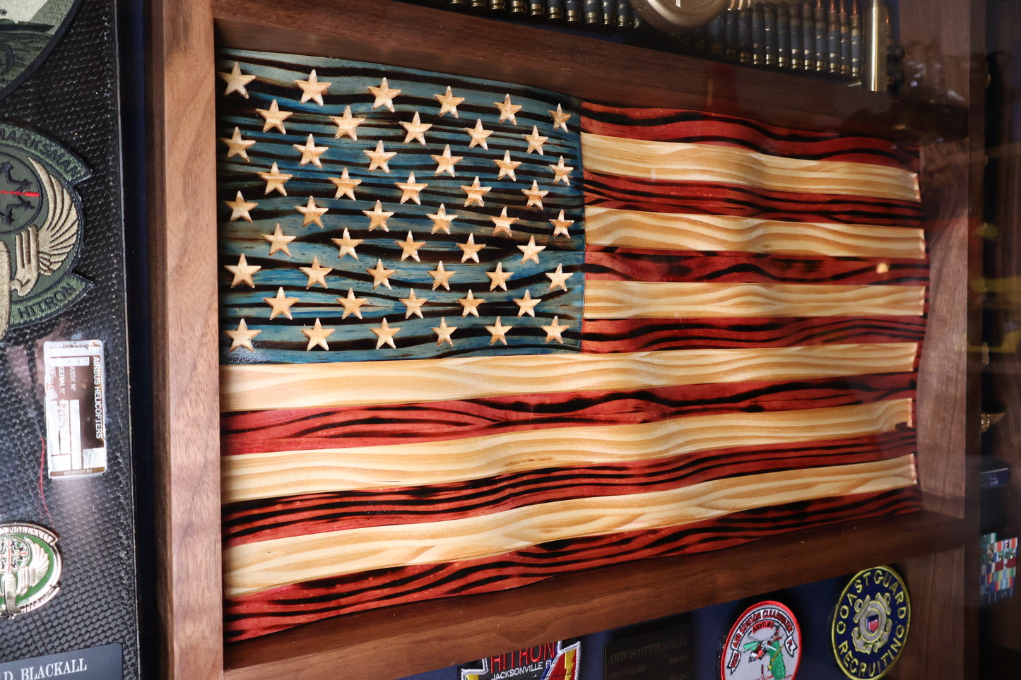 Custom designed Military shadow box