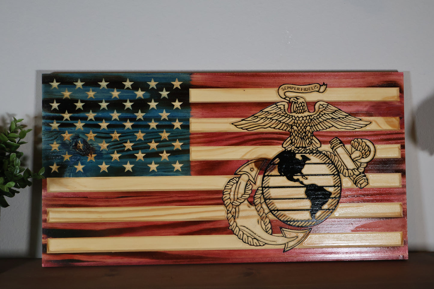 Marine Corp. Flag digital file for CNC